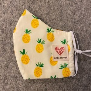 3 Layered Cotton Face Mask w/Filter